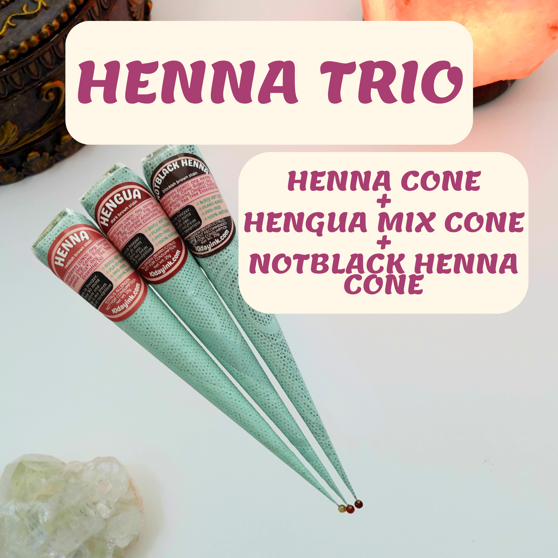 Henna Trio – 10 Day Ink Shop