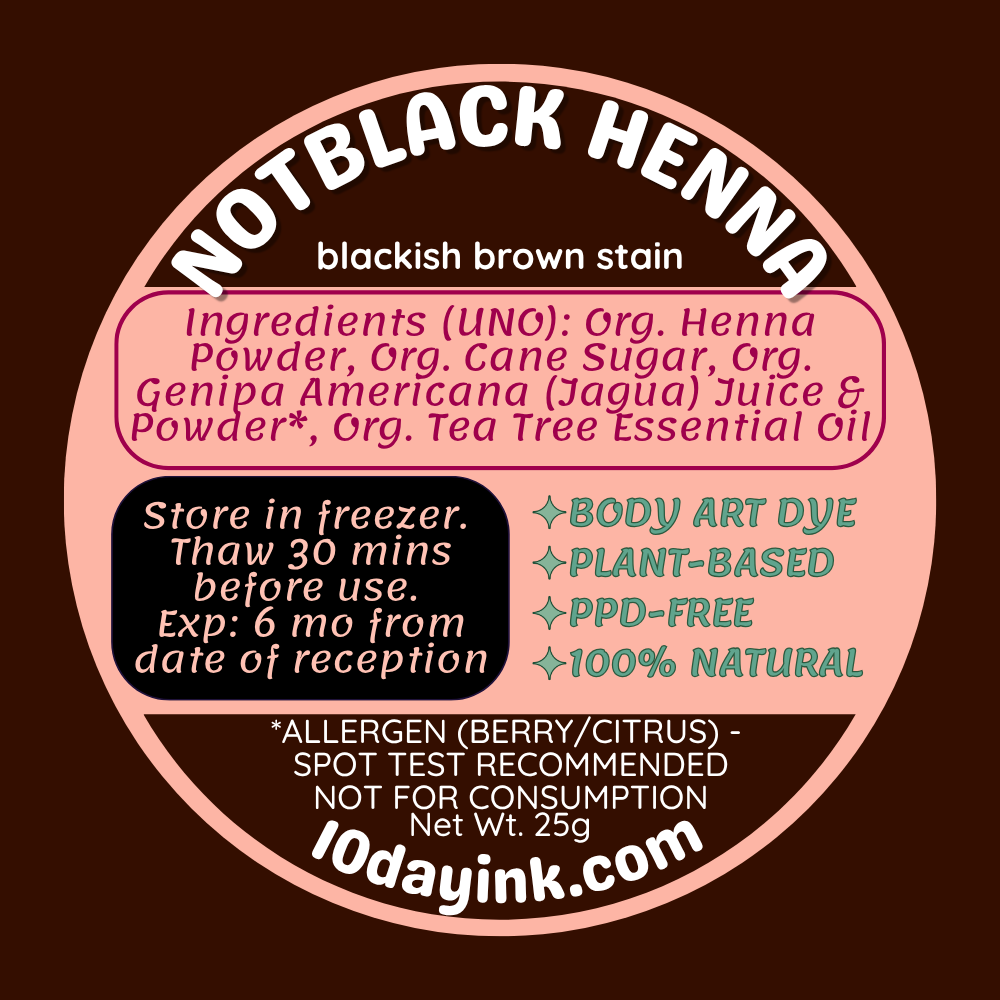 Notblack Henna - 25g Cone
